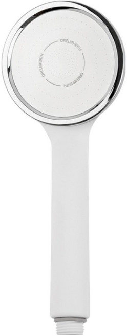 대림바스 1기능 수압상승 와이드형 샤워헤드, 무광 화이트, 1개