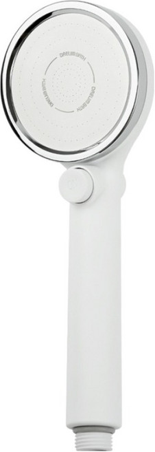 대림바스 수압상승 온오프 와이드형 샤워헤드, 무광 화이트, 1개