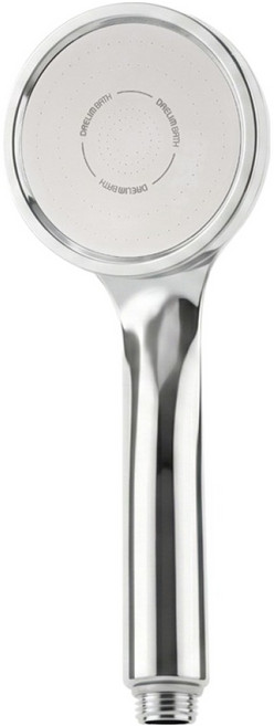 대림바스 1기능 수압상승 와이드형 샤워헤드, 크롬, 1개