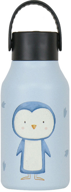 runbott Mii 輕量陶瓷保溫瓶 企鵝, 藍色, 350ml, 1個