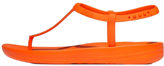 fitflop 女款 iQushion Splash Spark T字繫帶涼鞋