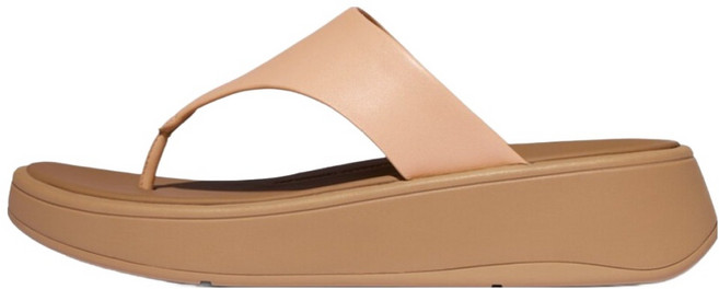 fitflop 女款 F-Mode 皮革厚底夾腳涼鞋
