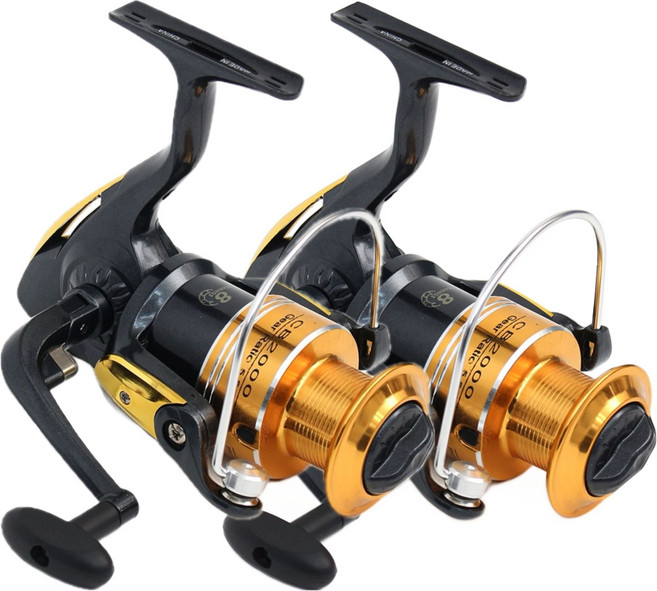 싸파 8볼 원투 바다 민물 원투낚시겸용 스피닝릴 2p, 골드, CB-5000