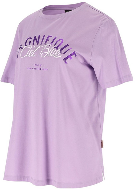 PAT 여성용 실켓 레터링 원포인트 티셔츠 QJ45304