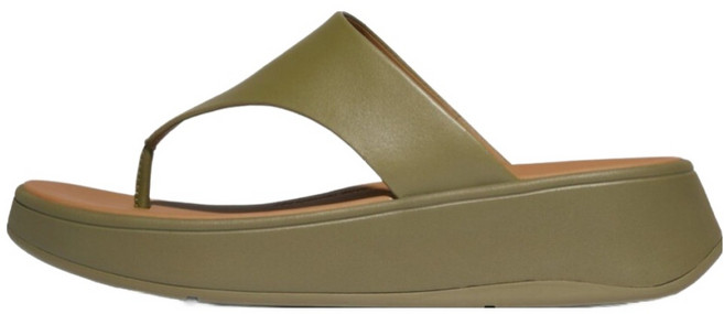 fitflop 女款 F-Mode 皮革厚底夾腳涼鞋