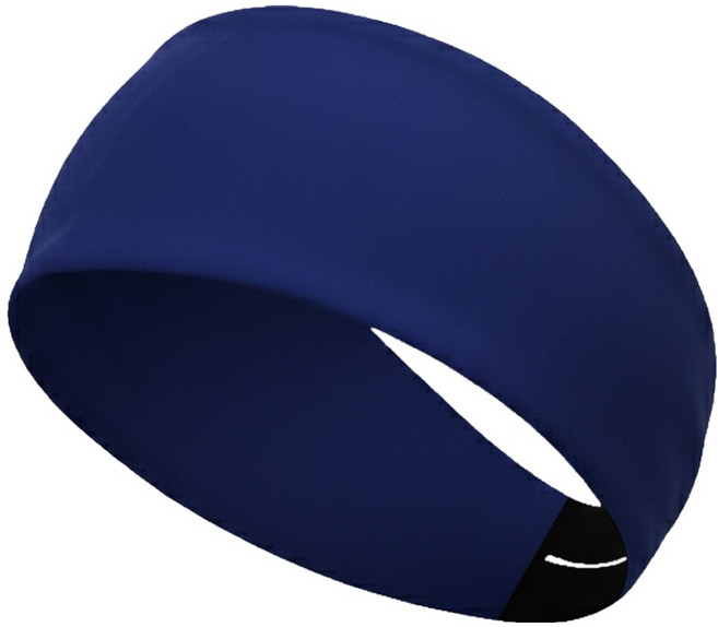 인콘트로 듀얼 벤틸레이션 냉감 스포츠 헤어밴드, 1개, 라이트네이비