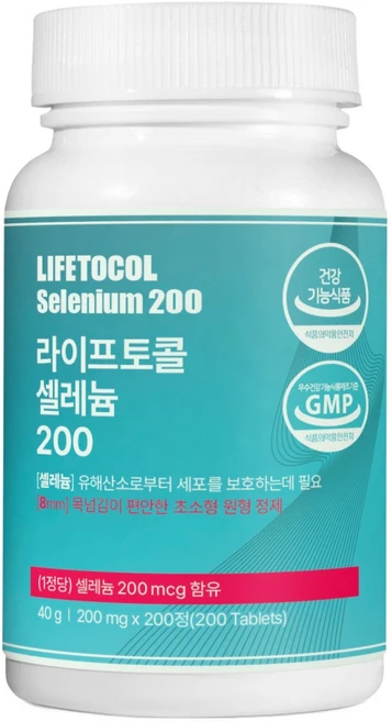 라이프토콜 셀레늄 200 40g, 1개, 200정 - 쿠팡