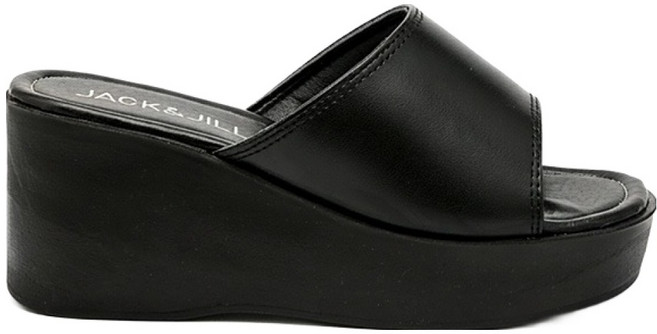 잭앤질 여성용 사무실 볼드 웨지힐 슬리퍼 7cm JA6231
