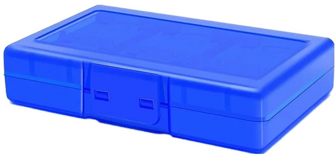 호후 닌텐도 스위치 게임 카드 타이틀 칩 보관 26칸 케이스, 블루, 1개