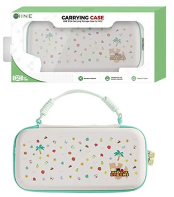 이이네 닌텐도 스위치2 에바캐링 파우치 꿈의섬, 아이보리, 1개, L1275