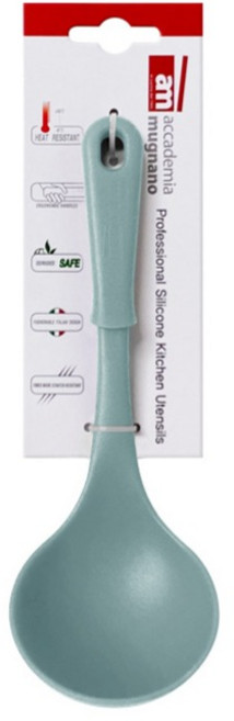 am 실리콘 미니국자 앞접시 서빙스푼 S, 민트, 1개