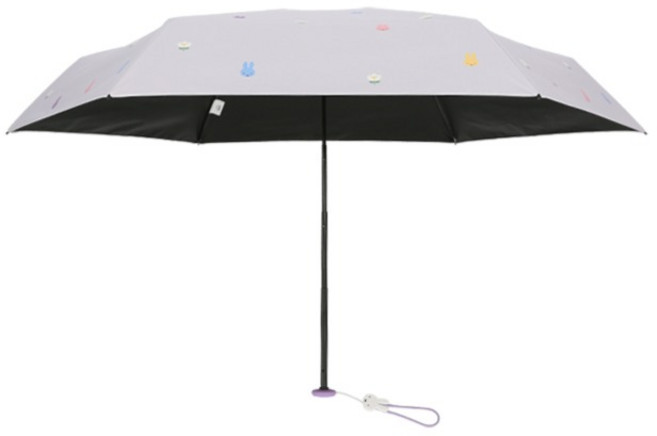 Miffy米菲嬰兒花朵遮光塗層防紫外線5折兩用傘 93cm + 傘套組 PUMFU50001