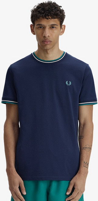 FRED PERRY 男士雙尖標T恤 M1588V
