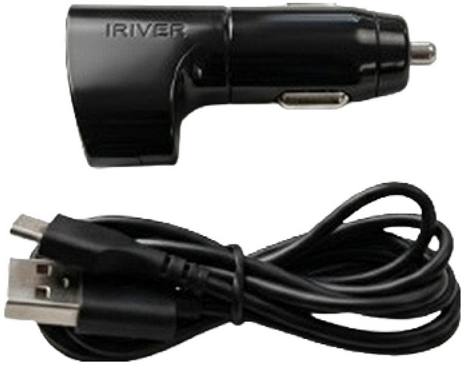 아이리버 차량용 2구 분리 충전기, 블랙, BEA-C24D