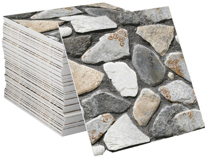 부트핏 주방 욕실 타일 인테리어 방수 오염방지 시트지 10p, 타입66