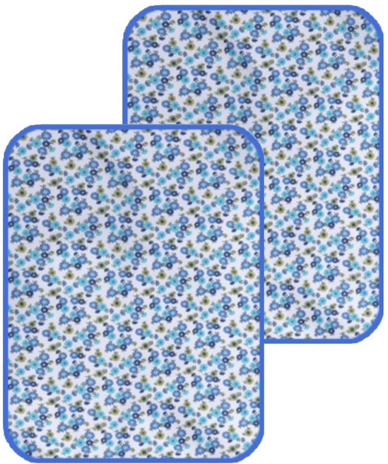 더해피 폴딩 휴대 돗자리 2p, 33 플라워 스카이