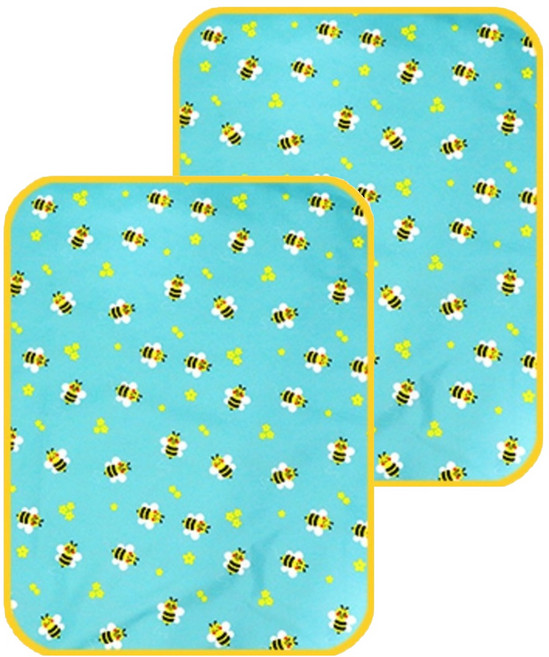 더해피 폴딩 휴대 돗자리 2p, 24 꿀벌 민트