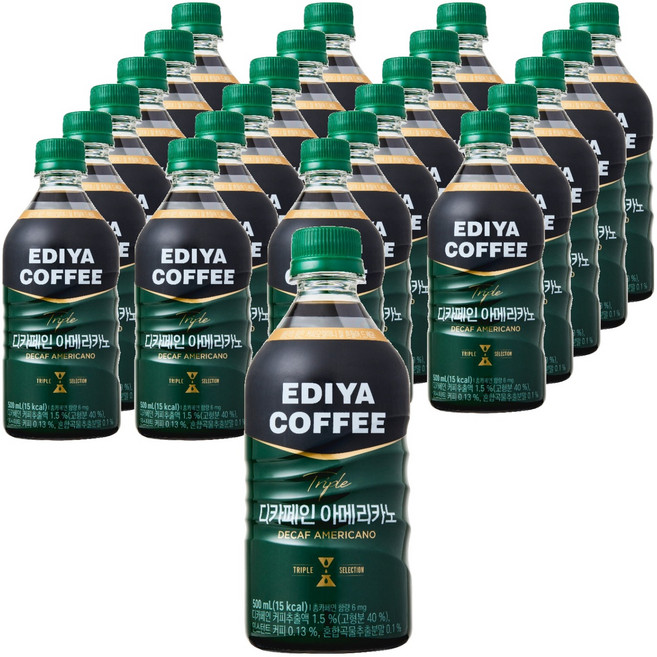 이디야 트리플 디카페인 아메리카노, 24개, 500ml