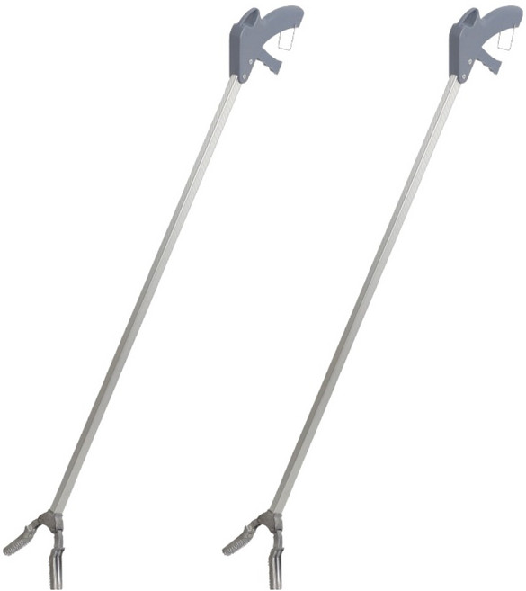 크린메이트 강력 악어집게 95cm, 그레이, 2개