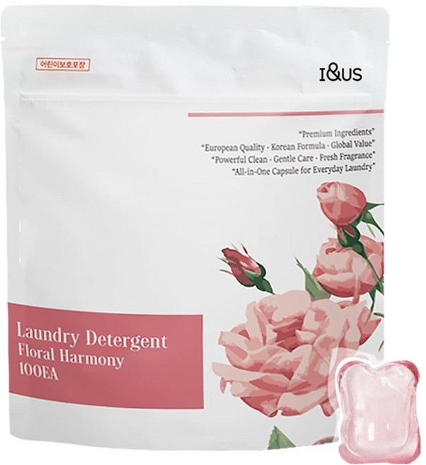 아이앤어스 프리미엄 고농축 캡슐세제 플로럴하모니, 1개, 100개입