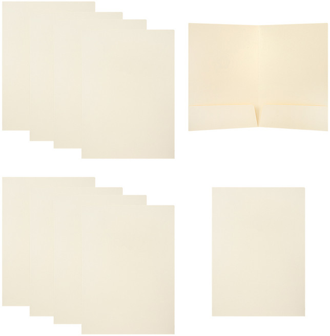 세우세 종이 상장케이스 좌/우 거치식, 아이보리, 10개