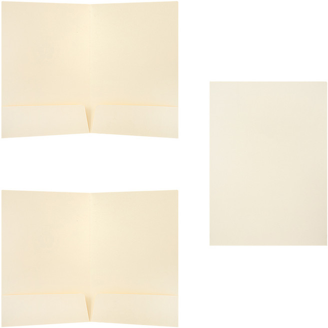 세우세 종이 상장케이스 좌/우 거치식, 아이보리, 3개