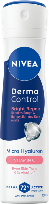 NIVEA 妮維雅 台灣公司貨 玻尿酸養膚嫩白止汗噴霧, 1個, 150ml