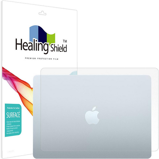 힐링쉴드 맥북에어13 M4 M5 무광 상판보호필름 2p 세트, 1세트