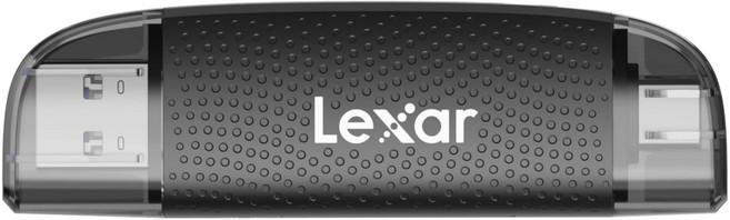 Lexar 雷克沙 多功能二合一 USB-A + Type-C 讀卡機, 黑色, 1個, LRW310X-BNBNG