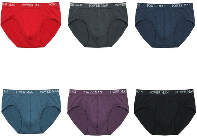POWER MAN 男款 莫代爾透氣三角褲 6件組 711