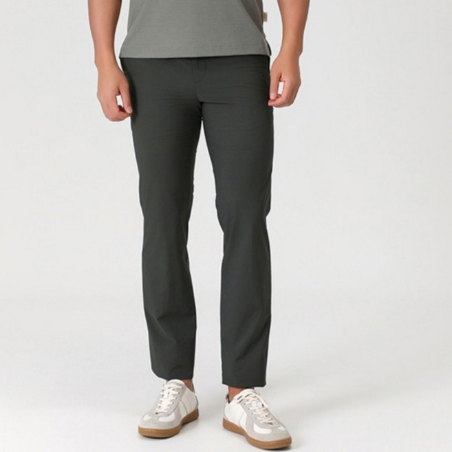 PAT 남성용 면교직스판 솔리드팬츠