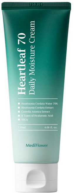메디플라워 데일리 70 어성초 수분크림, 1개, 120ml