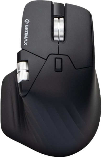 지오맥스 무한휠 듀얼 인체공학 버티컬 무선 마우스, 블랙, GM-MX1100