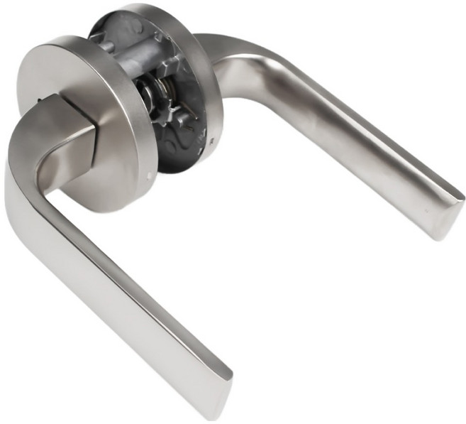 케이원도모 버튼형 방문 손잡이, 도스 그레이, 1개