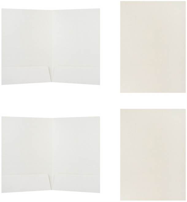 세우세 종이 A4 파일 엘홀더, 화이트, 4개