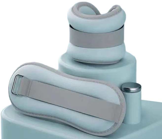 라운프 발목 손목 모래주머니 2p, 블루, 0.5kg