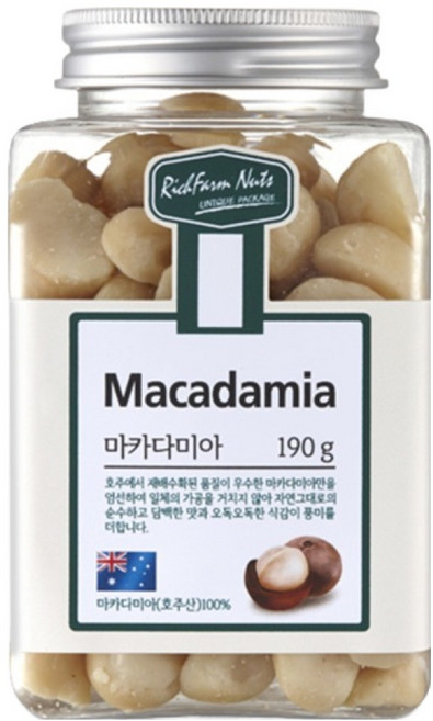 리치팜너트 스퀘어 마카다미아, 1개, 190g