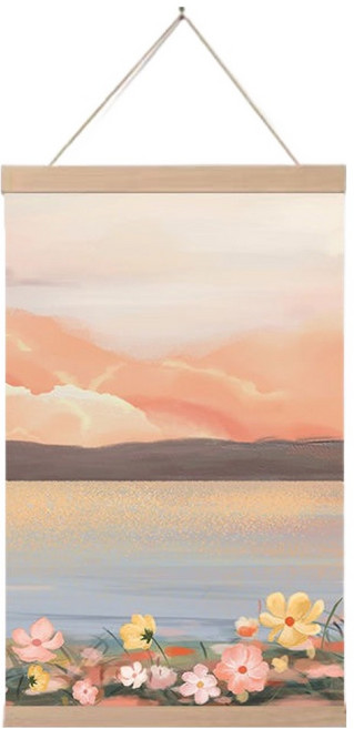 부트핏 침실 벽 인테리어 패브릭 그림 족자, 타입2