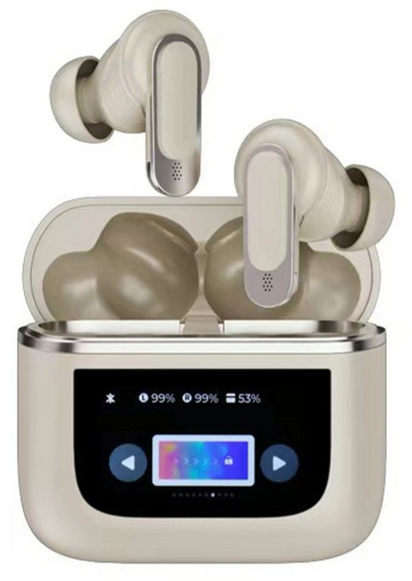 DTAudio 觸控屏雙降噪藍芽耳機, Y 香檳金, YX27