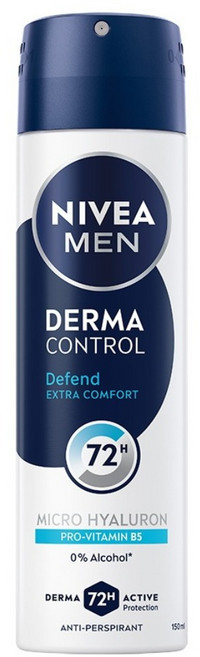 NIVEA 妮維雅 台灣公司貨 MEN 男士玻尿酸肌能修復止汗噴霧, 1個, 150ml