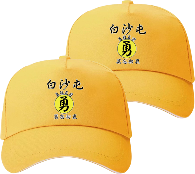 Amiss 機能感 勇字棒球帽 男女適用, 黃色, 2個
