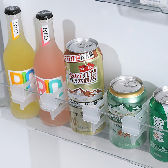 다퍼남 냉장고 선반 칸막이 길이조절 파티션 고정클립, 25개, 투명