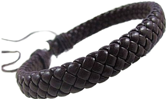 이츠굿텐 여성용 인조가죽 꼬임 매듭 패션팔찌