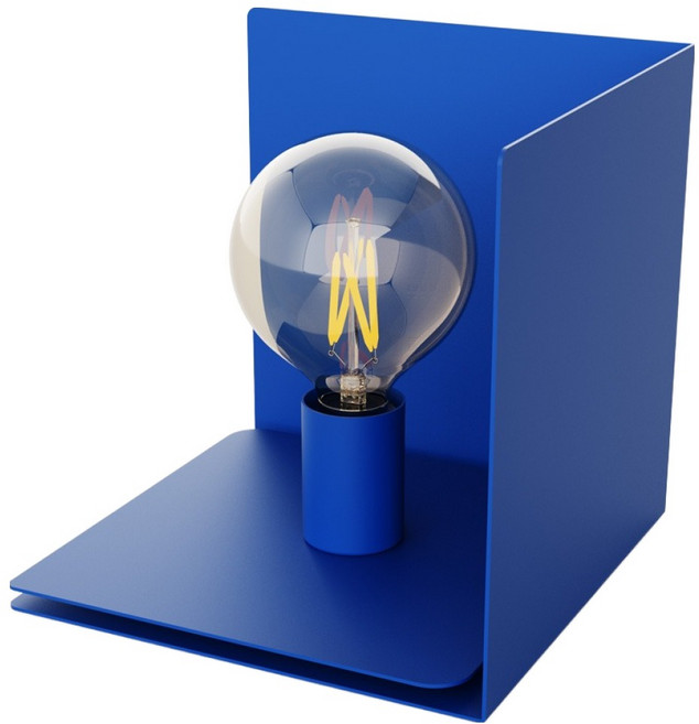 비츠조명 큐브 미드센추리 스탠드 조명, 블루