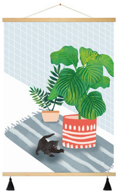 부트핏 감성 패브릭 배전함 가리개 벽걸이 그림 포스터, 11