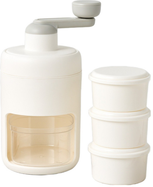 모던하우스 간편하게 즐기는 수동 빙수 메이커 세트, 1세트, 빙수메이커 + 얼음용기 3p