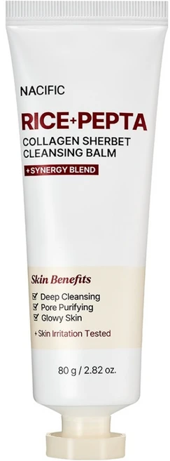 네시픽 라이스 펩타 콜라겐 샤베트 클렌징 밤, 80g, 1개 - 쿠팡
