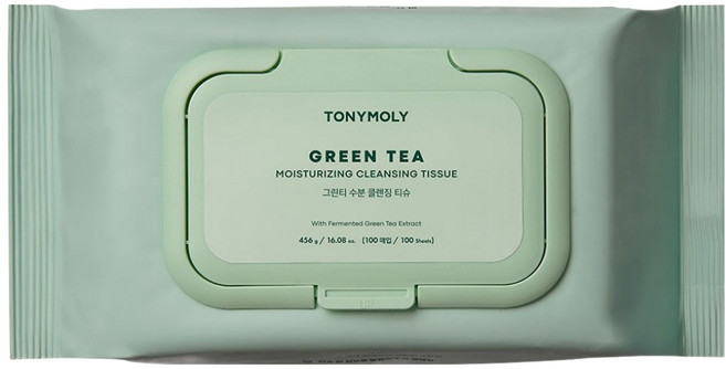 토니모리 그린티 수분 클렌징 티슈 100p, 456g, 1개