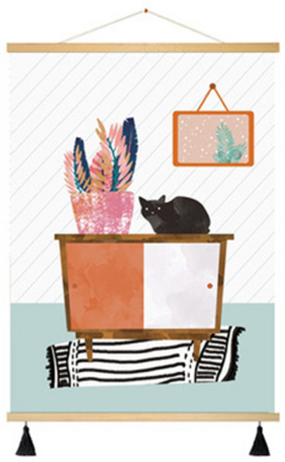 부트핏 감성 패브릭 배전함 가리개 벽걸이 그림 포스터, 7