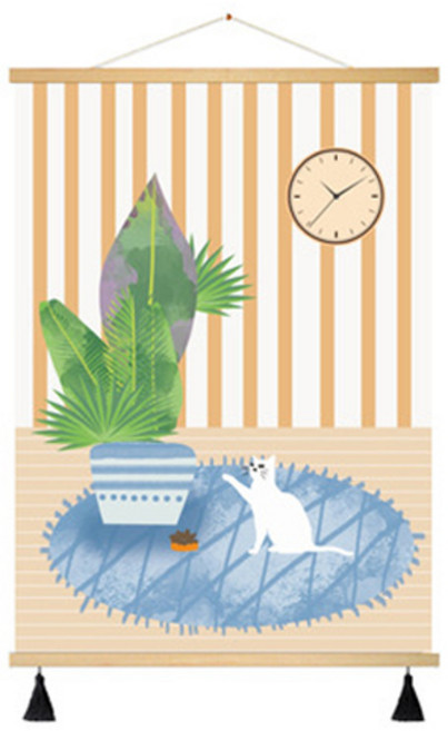 부트핏 감성 패브릭 배전함 가리개 벽걸이 그림 포스터, 10